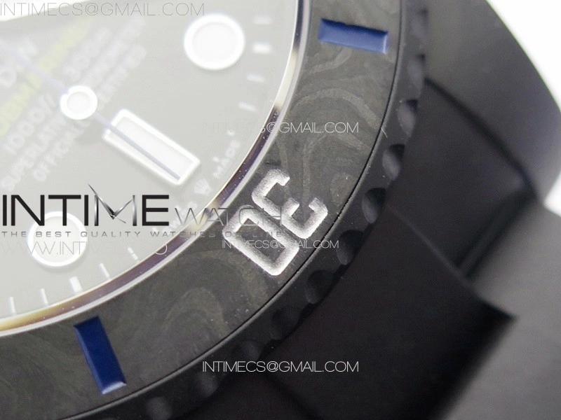 Submariner DIW DLC Sandblasted VSF 1:1 Best Edition Black Blue Dial on DLC Bracelet VS3135
