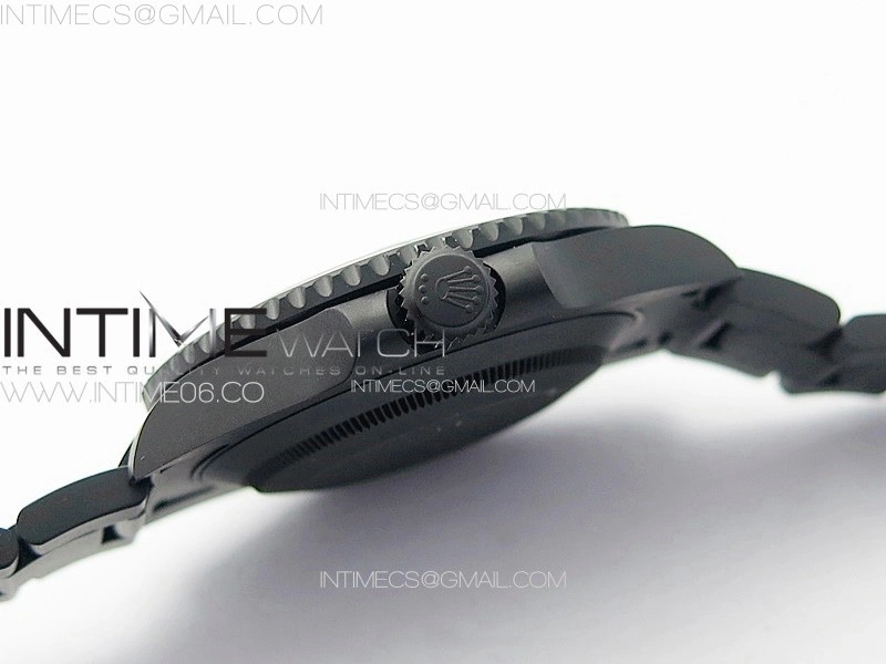 Submariner DIW DLC Sandblasted VSF 1:1 Best Edition Black Blue Dial on DLC Bracelet VS3135