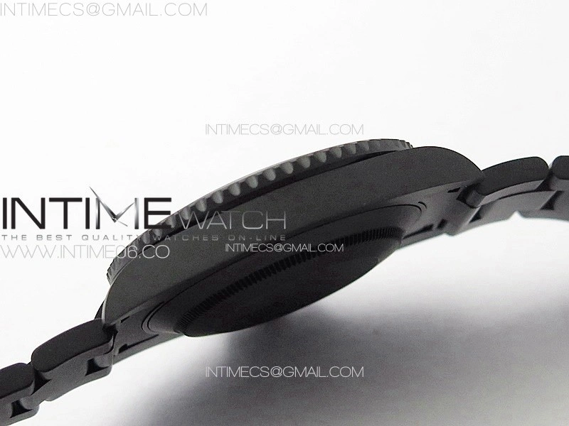 Submariner DIW DLC Sandblasted VSF 1:1 Best Edition Black Blue Dial on DLC Bracelet VS3135