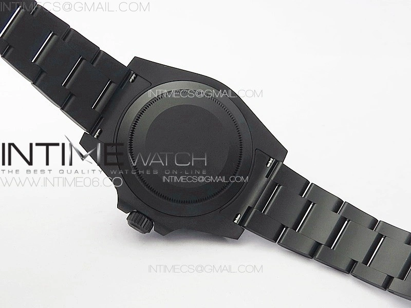 Submariner DIW DLC Sandblasted VSF 1:1 Best Edition Black Blue Dial on DLC Bracelet VS3135