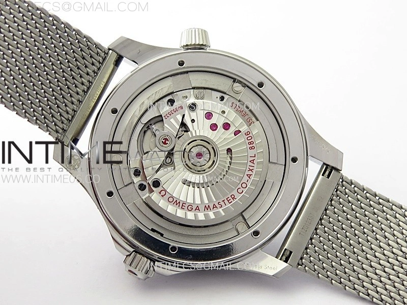 Seamaster Diver 300M 007 B50F Blue Ceramic Blue wave textured Dial on SS Bracelet A8806