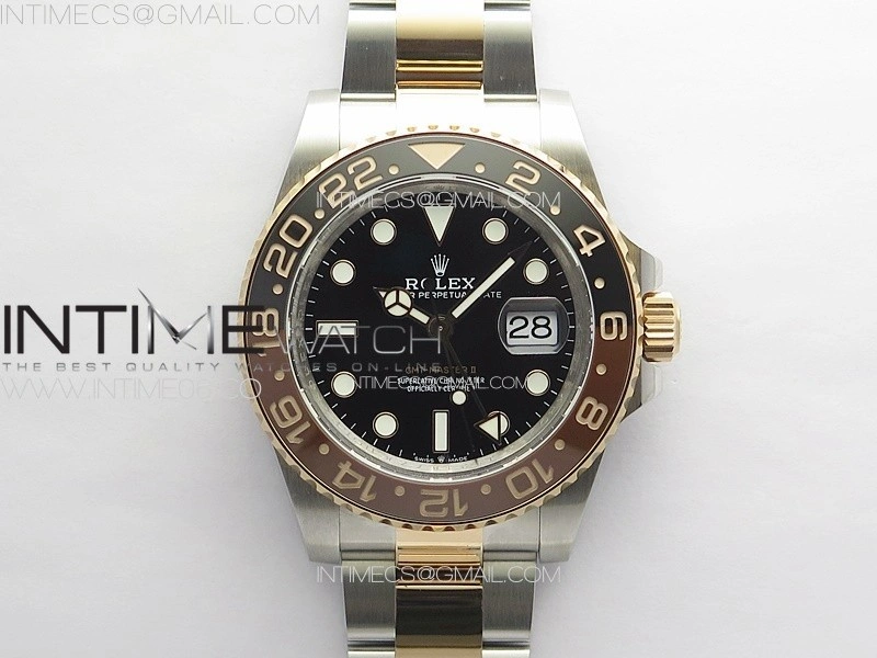 GMT-Master II 126711CHNR 904L RG GMF 1:1 Best Edition Black Dial on 904L RG Bracelet VR3285