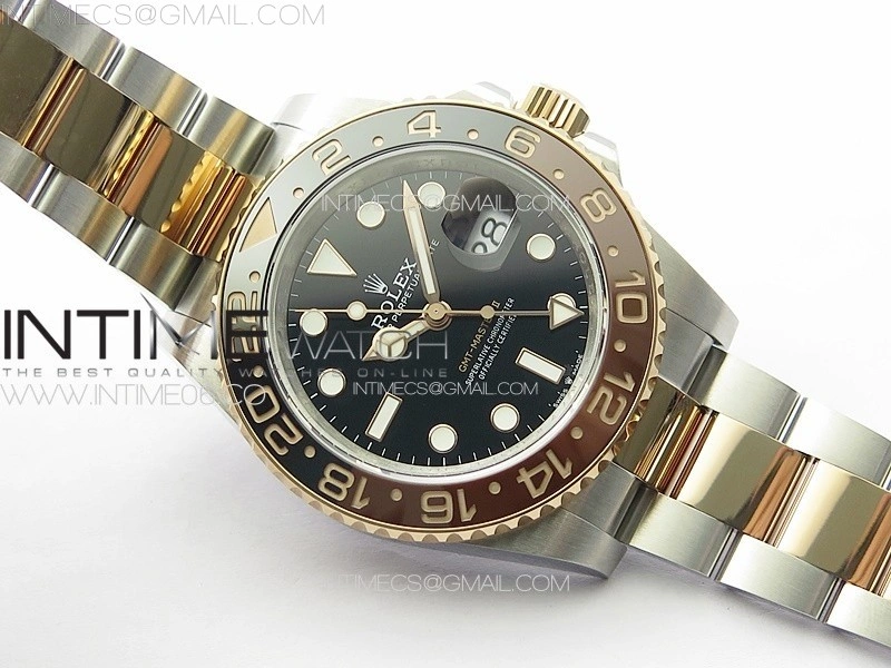 GMT-Master II 126711CHNR 904L RG GMF 1:1 Best Edition Black Dial on 904L RG Bracelet VR3285