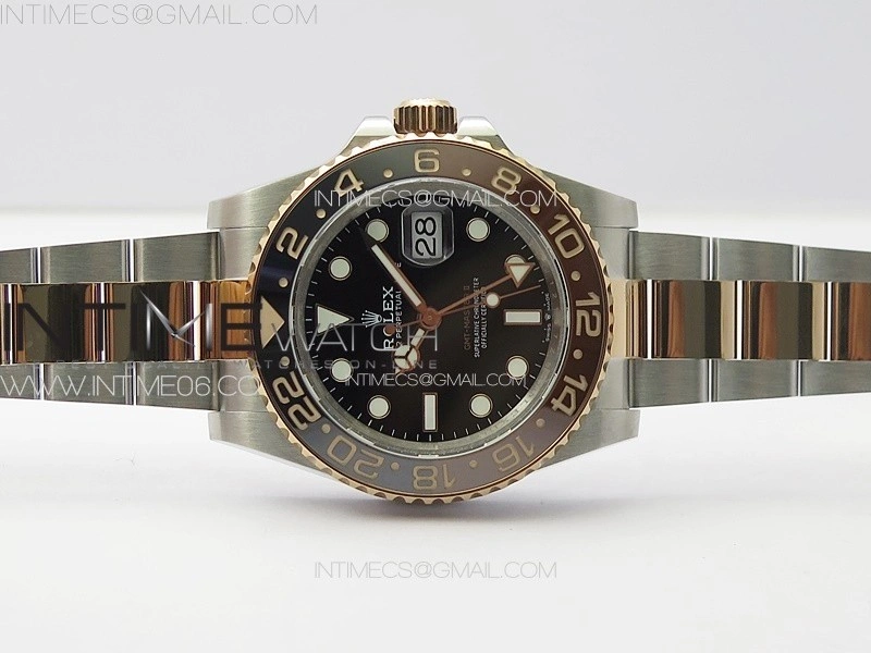 GMT-Master II 126711CHNR 904L RG GMF 1:1 Best Edition Black Dial on 904L RG Bracelet VR3285