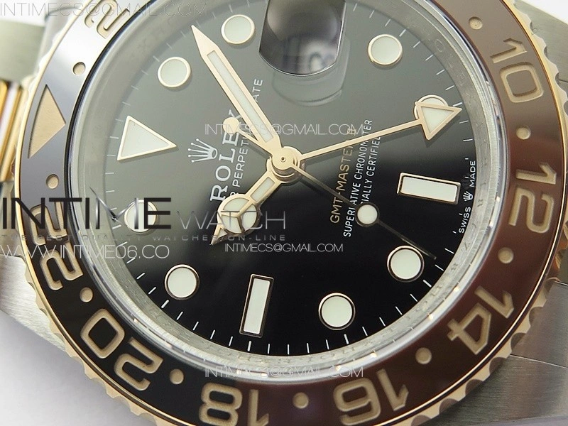 GMT-Master II 126711CHNR 904L RG GMF 1:1 Best Edition Black Dial on 904L RG Bracelet VR3285