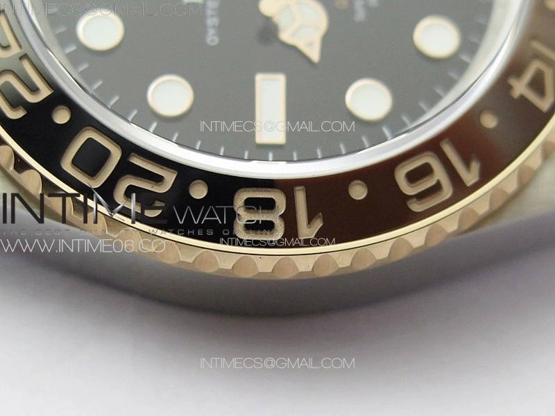GMT-Master II 126711CHNR 904L RG GMF 1:1 Best Edition Black Dial on 904L RG Bracelet VR3285