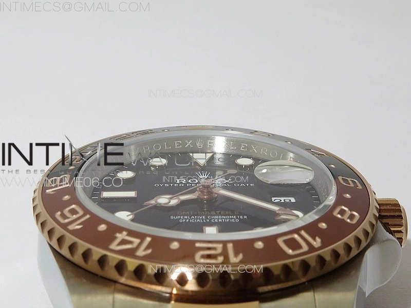 GMT-Master II 126711CHNR 904L RG GMF 1:1 Best Edition Black Dial on 904L RG Bracelet VR3285