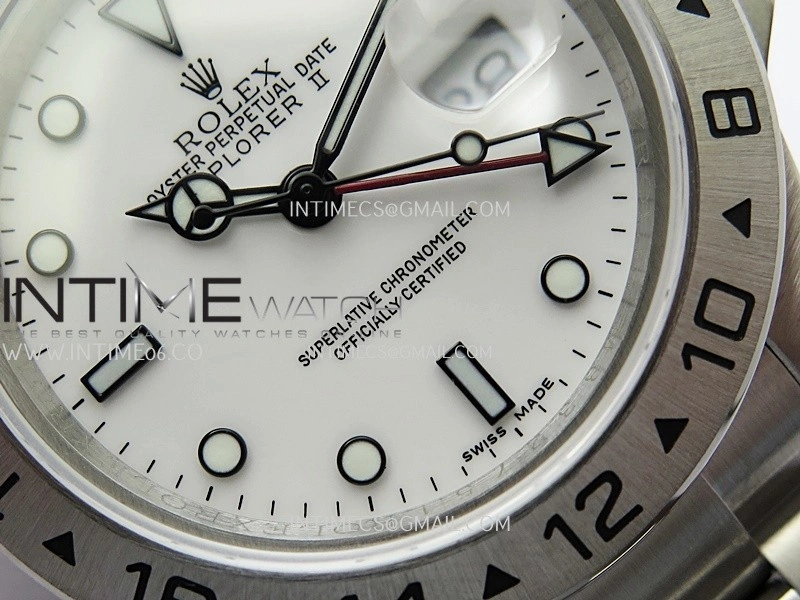 Explorer II 40mm 16570 SS BP Best Edition White Dial On SS Bracelet Super Clone VR3186