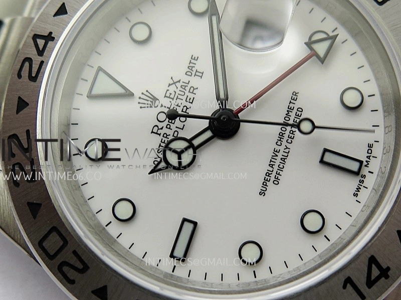 Explorer II 40mm 16570 SS BP Best Edition White Dial On SS Bracelet Super Clone VR3186
