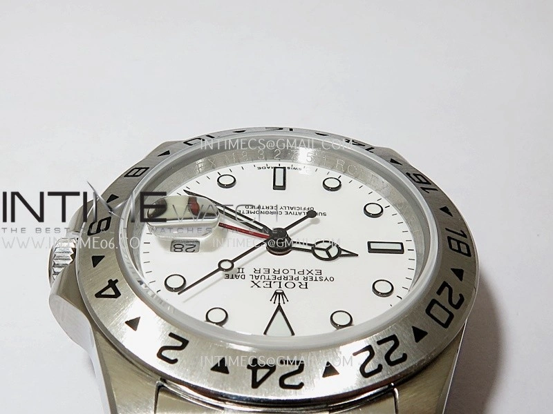 Explorer II 40mm 16570 SS BP Best Edition White Dial On SS Bracelet Super Clone VR3186