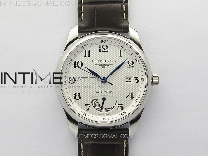 Master Power Reserve SS APSF 1:1 Best Edition White Dial on Brown Leather Strap AL602