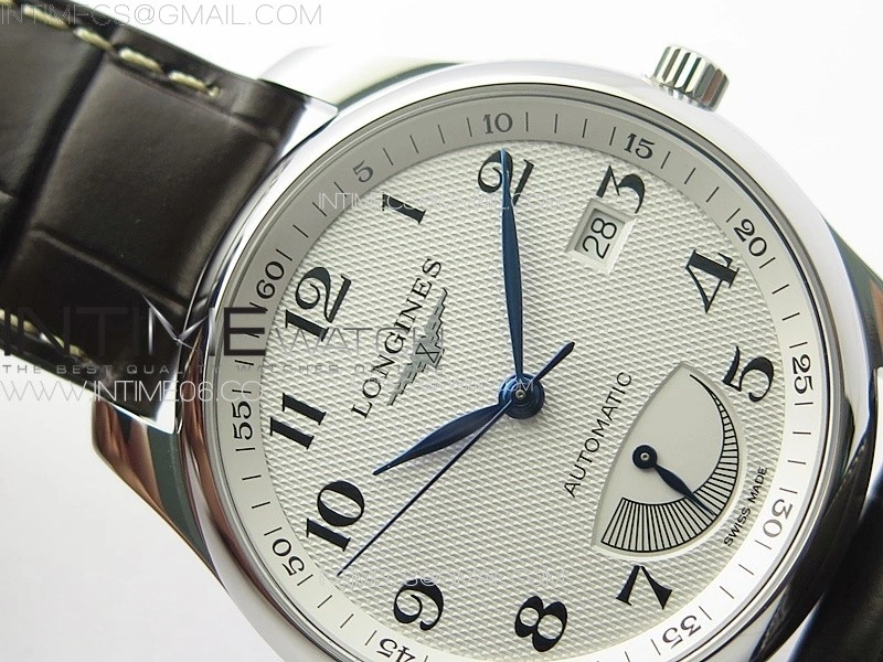 Master Power Reserve SS APSF 1:1 Best Edition White Dial on Brown Leather Strap AL602