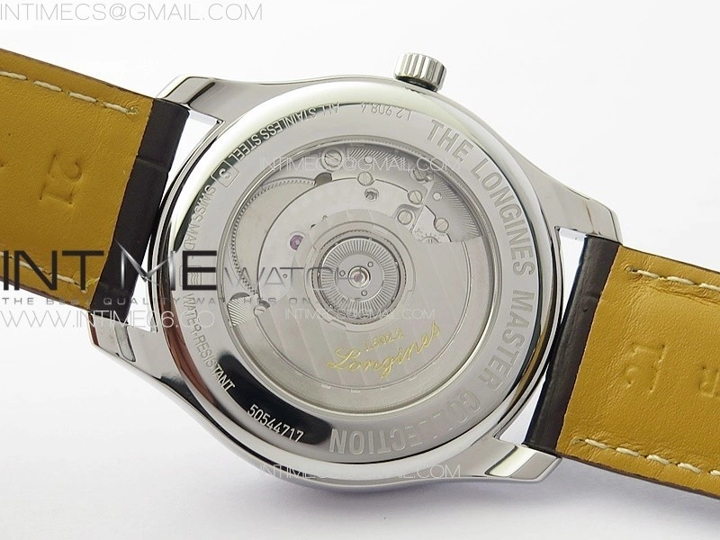 Master Power Reserve SS APSF 1:1 Best Edition White Dial on Brown Leather Strap AL602