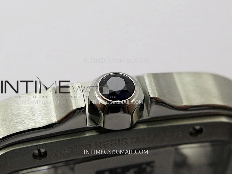 Santos de Cartier Skeleton SS YG MLF Skeleton Dial On SS YG SmartLink Bracelet Super Clone 9611MC