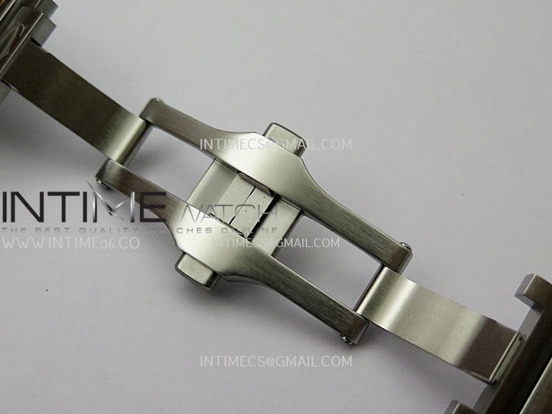 Santos de Cartier Skeleton SS YG MLF Skeleton Dial On SS YG SmartLink Bracelet Super Clone 9611MC