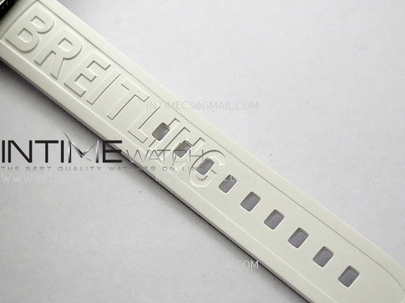 SuperOcean Automatic 36mm TF 1:1 Best Edition White Dial On White Rubber Strap A2824