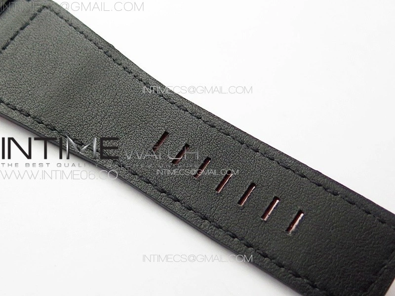 BR 03-92 Real Ceramic 1:1 Best Edition Black Dial RG Markers on Orange Leather Strap MIYOTA 9015