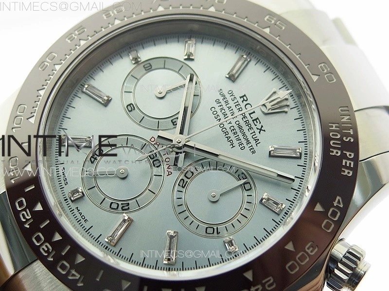 Daytona 116506 Brown Ceramic BTF 1:1 Best Edition Ice Blue Dial Crystal Marker on SS Bracelet SA4130 V2