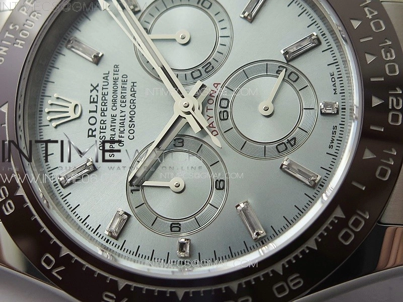 Daytona 116506 Brown Ceramic BTF 1:1 Best Edition Ice Blue Dial Crystal Marker on SS Bracelet SA4130 V2
