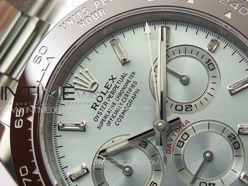 Daytona 116506 Brown Ceramic BTF 1:1 Best Edition Ice Blue Dial Crystal Marker on SS Bracelet SA4130 V2