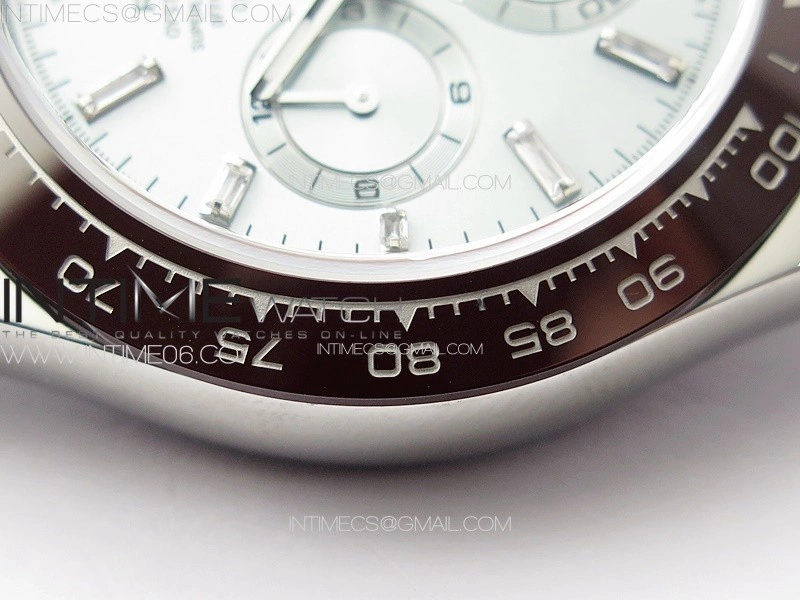 Daytona 116506 Brown Ceramic BTF 1:1 Best Edition Ice Blue Dial Crystal Marker on SS Bracelet SA4130 V2