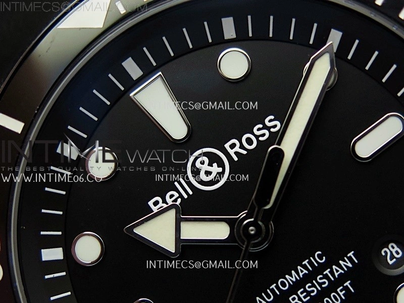 BR 03-92 Diver Black Ceramic Bezel SS B12 1:1 Best Edition Black Dial on Black Rubber Strap MIYOTA 9015
