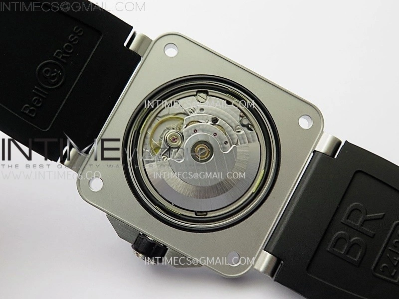 BR 03-92 Diver Black Ceramic Bezel SS B12 1:1 Best Edition Black Dial on Black Rubber Strap MIYOTA 9015