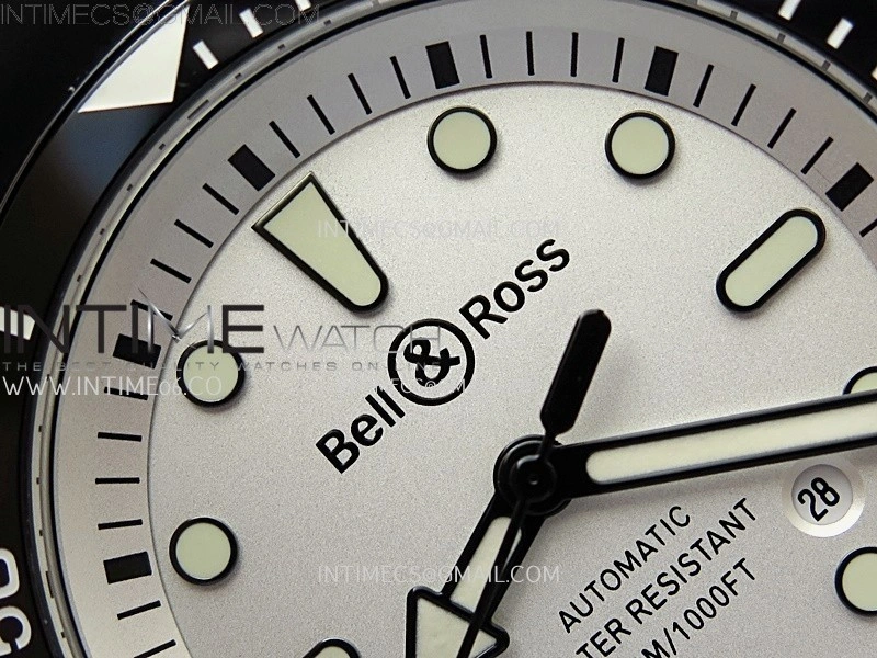 BR 03-92 Diver Black Ceramic Bezel SS B12 1:1 Best Edition White Dial on Black Rubber Strap MIYOTA 9015