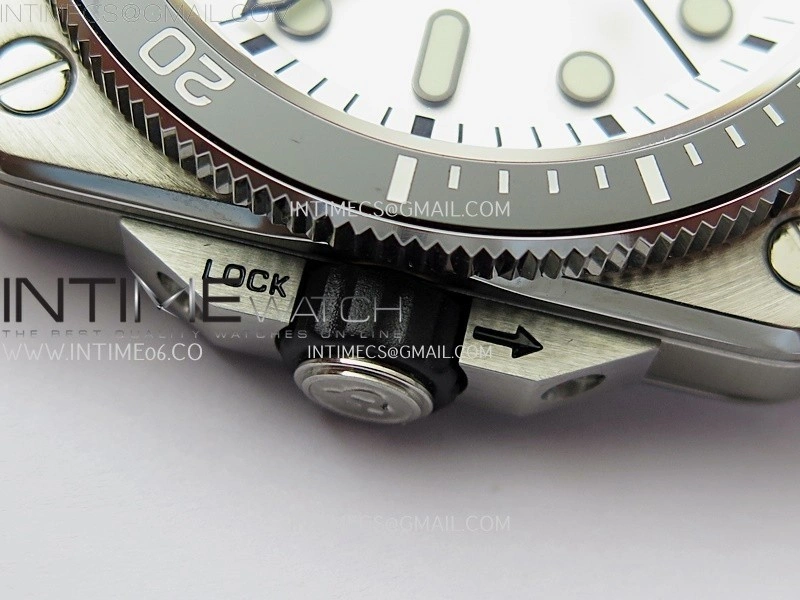 BR 03-92 Diver Black Ceramic Bezel SS B12 1:1 Best Edition White Dial on Black Rubber Strap MIYOTA 9015