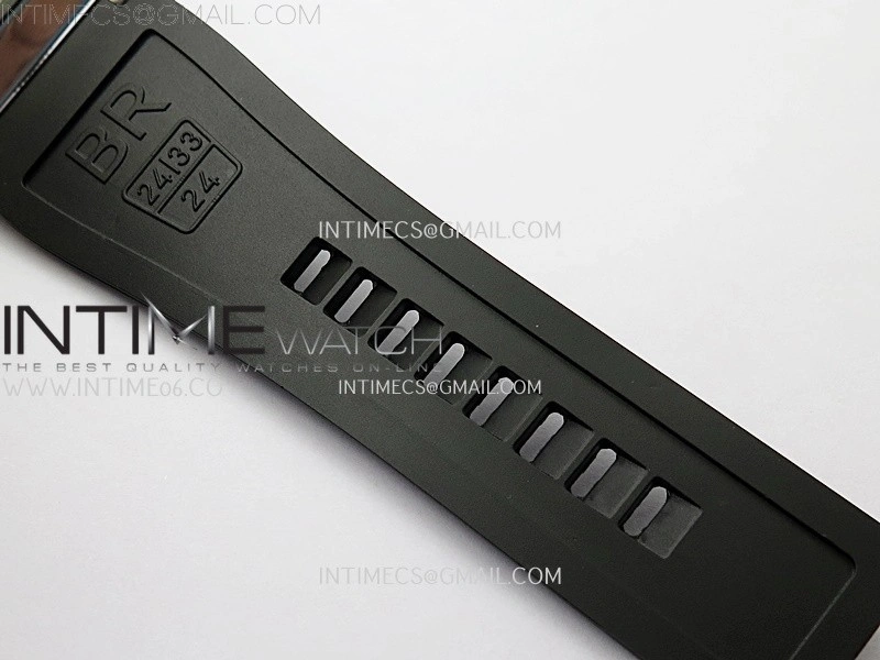 BR 03-92 Diver Black Ceramic Bezel SS B12 1:1 Best Edition White Dial on Black Rubber Strap MIYOTA 9015