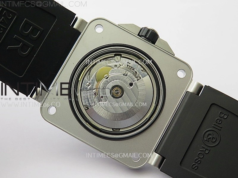 BR 03-92 Diver Black Ceramic Bezel SS B12 1:1 Best Edition White Dial on Black Rubber Strap MIYOTA 9015