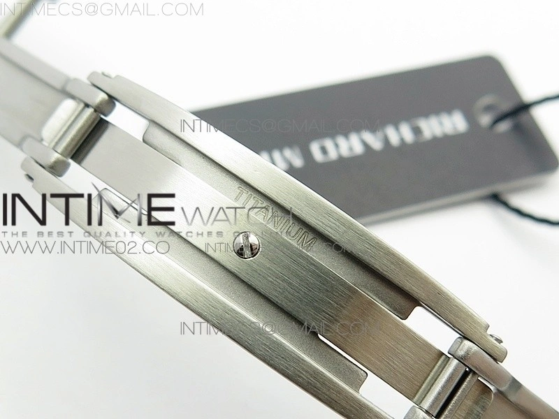 RM055 Real White Ceramic Case KVF Best Edition Skeleton Dial Blue on White Rubber Strap MIYOTA8215
