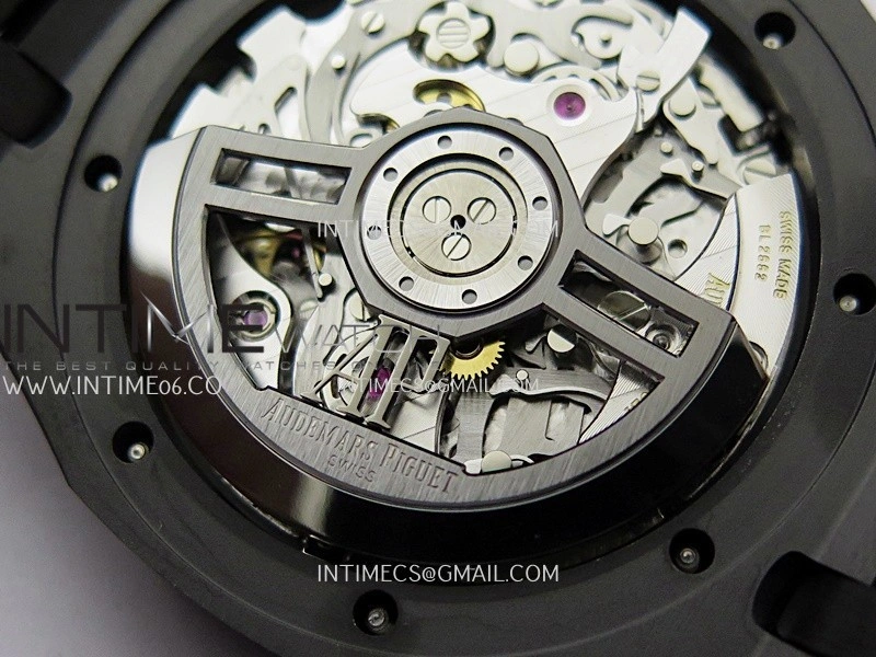 Royal Oak Chrono 26240 Black Ceramic V2 APSF 1:1 Best Edition Black Dial On Ceramic Bracelet Super Clone SA4401