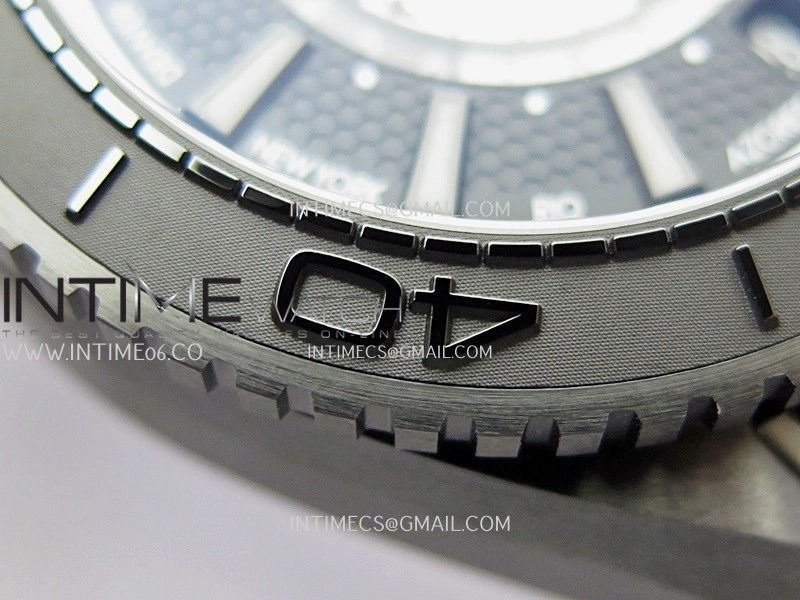 Planet Ocean 45.5mm GMT Worldtimer Real Ceramic VSF 1:1 Best Edition Black Gray Dial On Black Rubber Strap Super Clone 8938