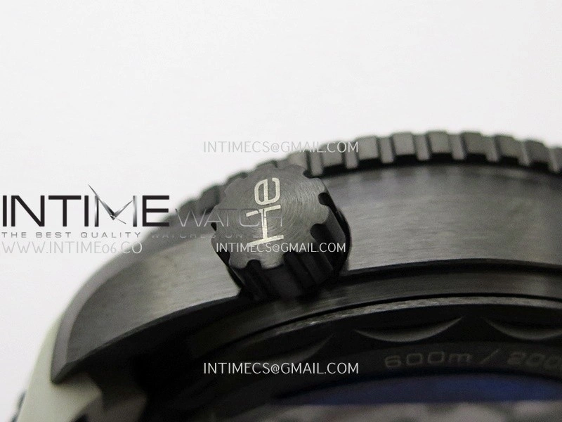 Planet Ocean 45.5mm GMT Worldtimer Real Ceramic VSF 1:1 Best Edition Black Gray Dial On Black Rubber Strap Super Clone 8938