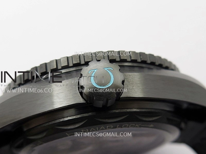 Planet Ocean 45.5mm GMT Worldtimer Real Ceramic VSF 1:1 Best Edition Black blue Dial On Black Rubber Strap Super Clone 8938