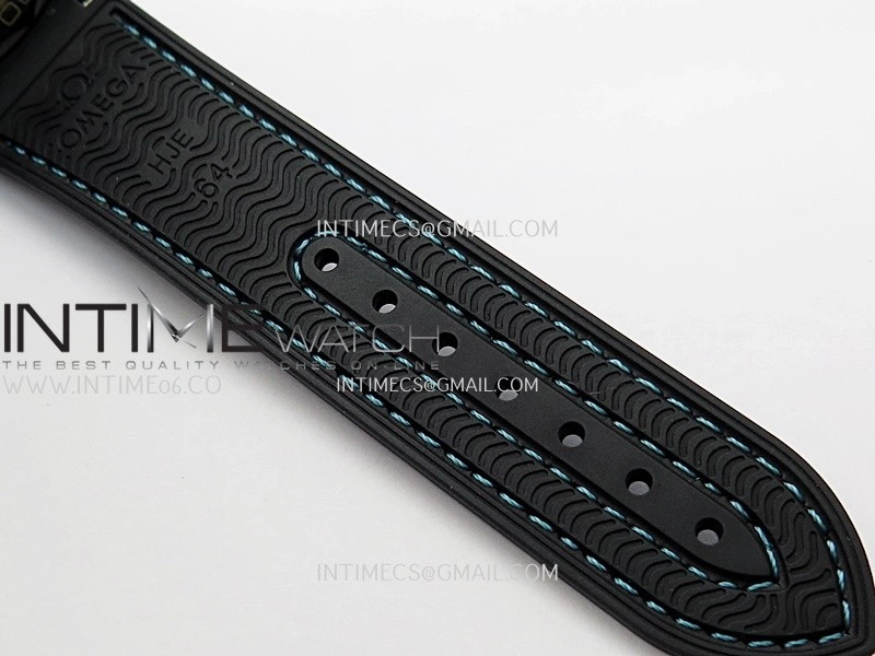 Planet Ocean 45.5mm GMT Worldtimer Real Ceramic VSF 1:1 Best Edition Black blue Dial On Black Rubber Strap Super Clone 8938
