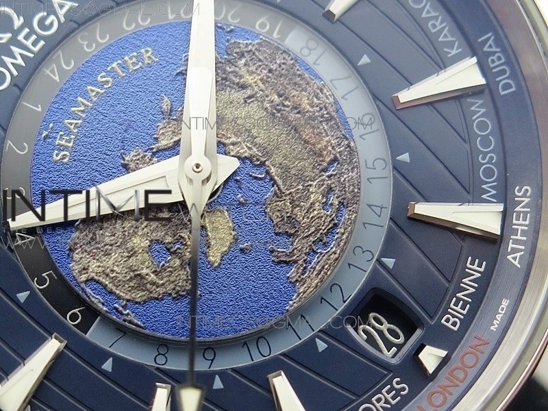 Aqua Terra 150M 43mm 24 VSF 1:1 Best Edition Blue Dial on SS Bracelet A8938 Super Clone
