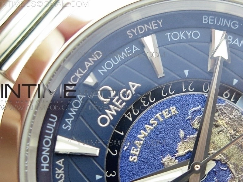 Aqua Terra 150M 43mm 24 VSF 1:1 Best Edition Blue Dial on SS Bracelet A8938 Super Clone