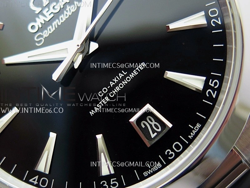 Aqua Terra 150M Master VSF 1:1 Best Edition Black Dial on SS Bracelet A8900 Super Clone