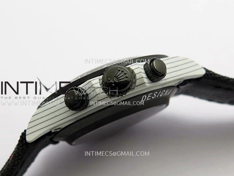 Daytona DIW Ferrari White Carbon SONIC 1:1 Best Edition White Dial On Black Nylon Strap SA4130