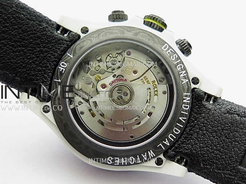 Daytona DIW Ferrari White Carbon SONIC 1:1 Best Edition White Dial On Black Nylon Strap SA4130
