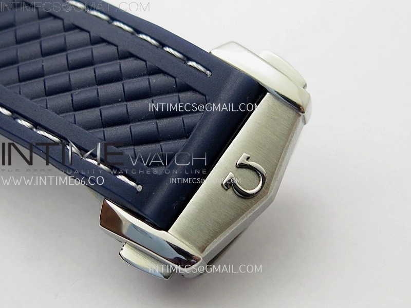 Aqua Terra 150M Master Chronometers N1F Best Edition White Textured Dial Blue Markers on Blue Rubber Strap A8900