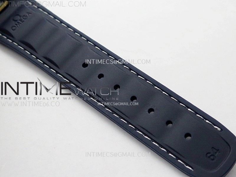 Aqua Terra 150M Master Chronometers N1F Best Edition White Textured Dial Blue Markers on Blue Rubber Strap A8900
