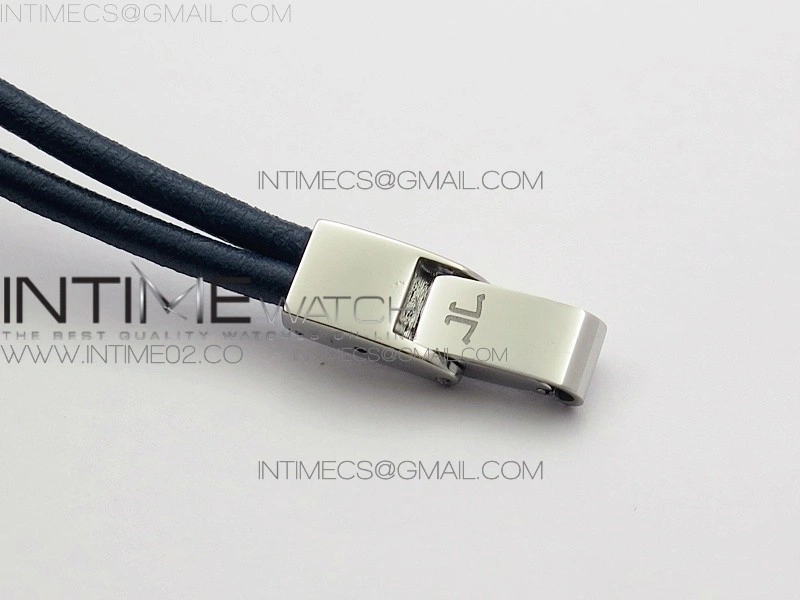 Reverso Ultra Thin Duoface SS SWF Blue Dial on Line Blue Leather Strap Ronda Quartz