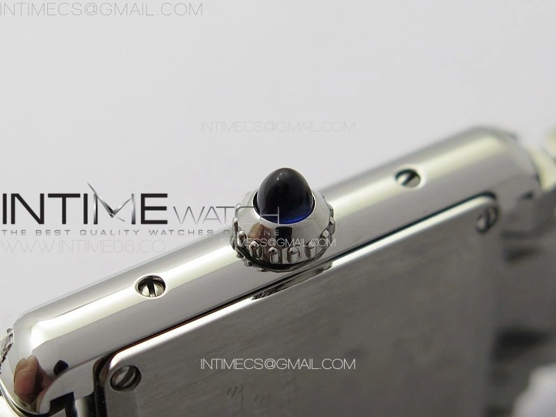 Tank Louis Ladies 22mm SS Dia Bezel 8848F 1:1 Best Edition White Dial on SS Bracelet Ronda Quartz