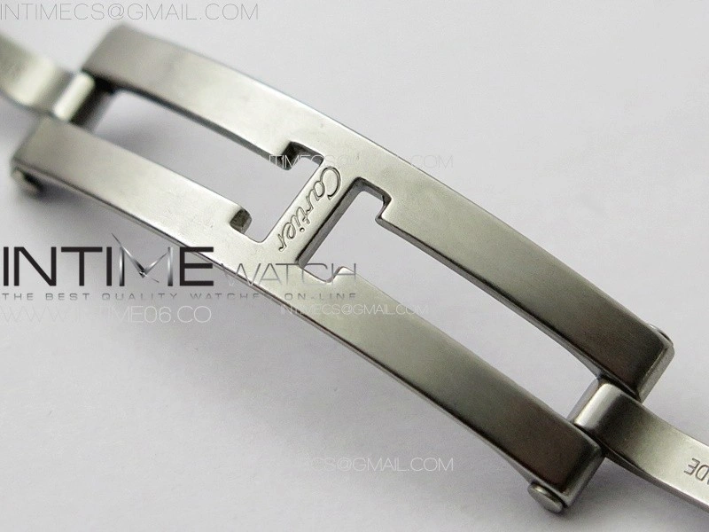 Tank Louis Ladies 22mm SS Dia Bezel 8848F 1:1 Best Edition White Dial on SS Bracelet Ronda Quartz