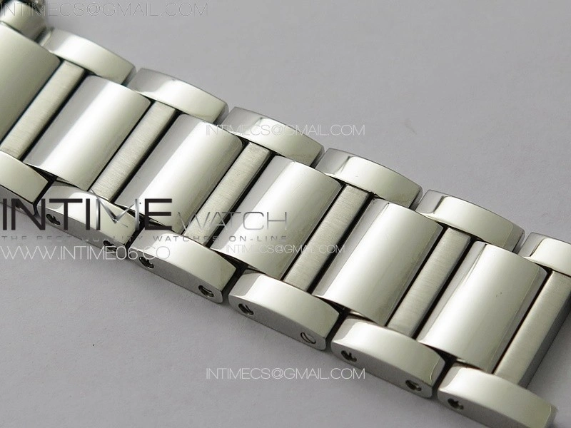 Tank Louis Ladies 25mm SS Dia Bezel 8848F 1:1 Best Edition White Dial on SS Bracelet Ronda Quartz