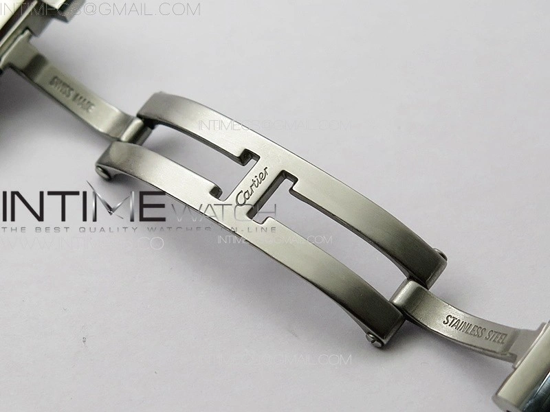 Tank Louis Ladies 25mm SS Dia Bezel 8848F 1:1 Best Edition White Dial on SS Bracelet Ronda Quartz
