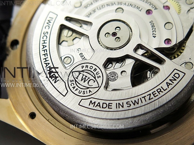 Portuguese Chrono IW371614 RG ZF 1:1 Best Edition Blue Dial on Blue Leather Strap A69355
